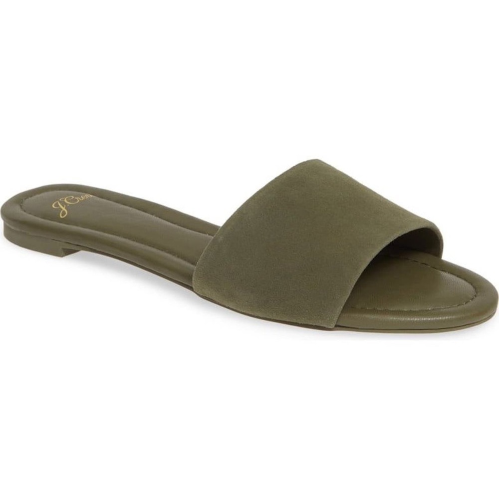 J CREW Suede Slide Sandals, 11